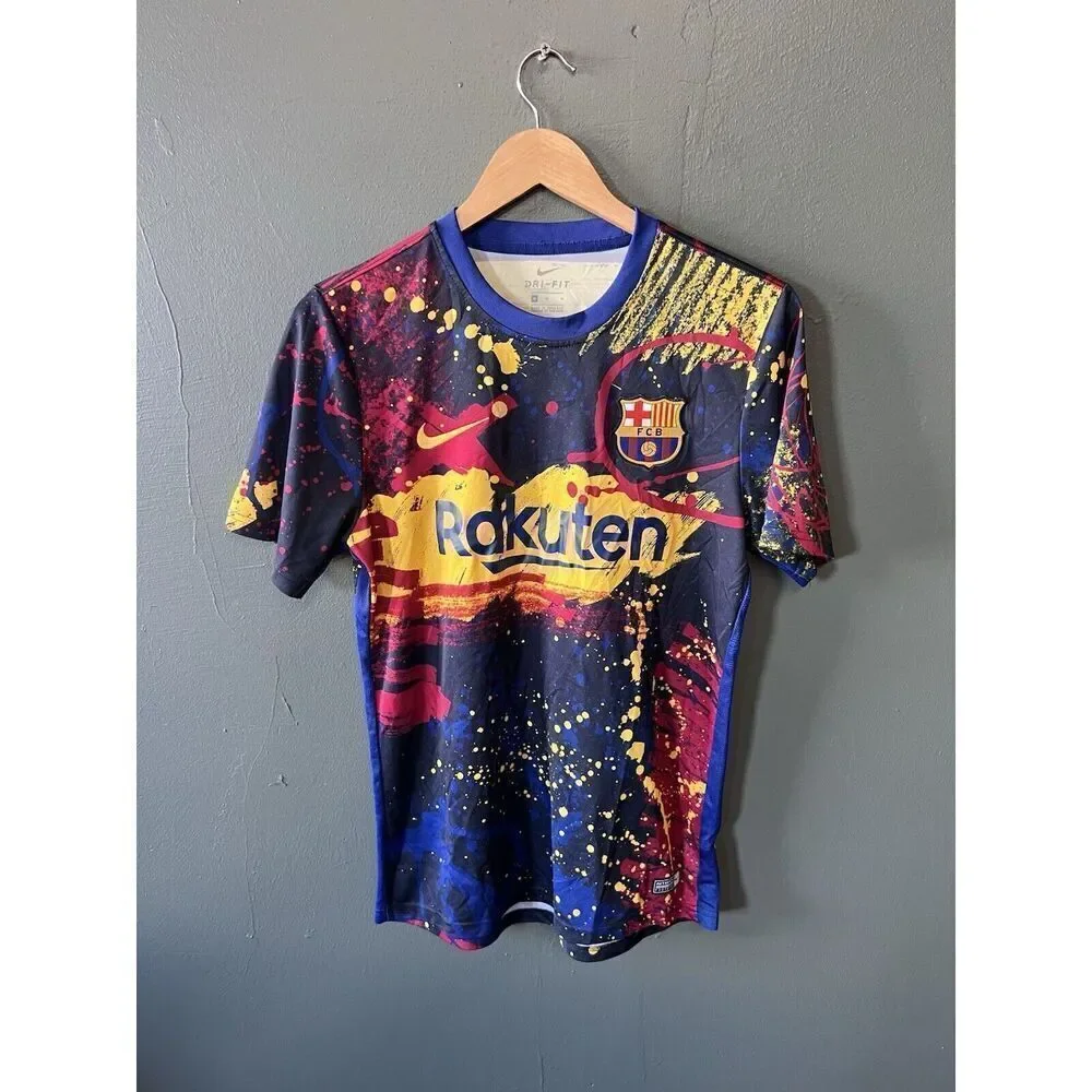 BARCELONA 2019 2020 PRI-MATCH SHIRT FOOOTBALL SOCCER NIKE MENS SIZE Medium